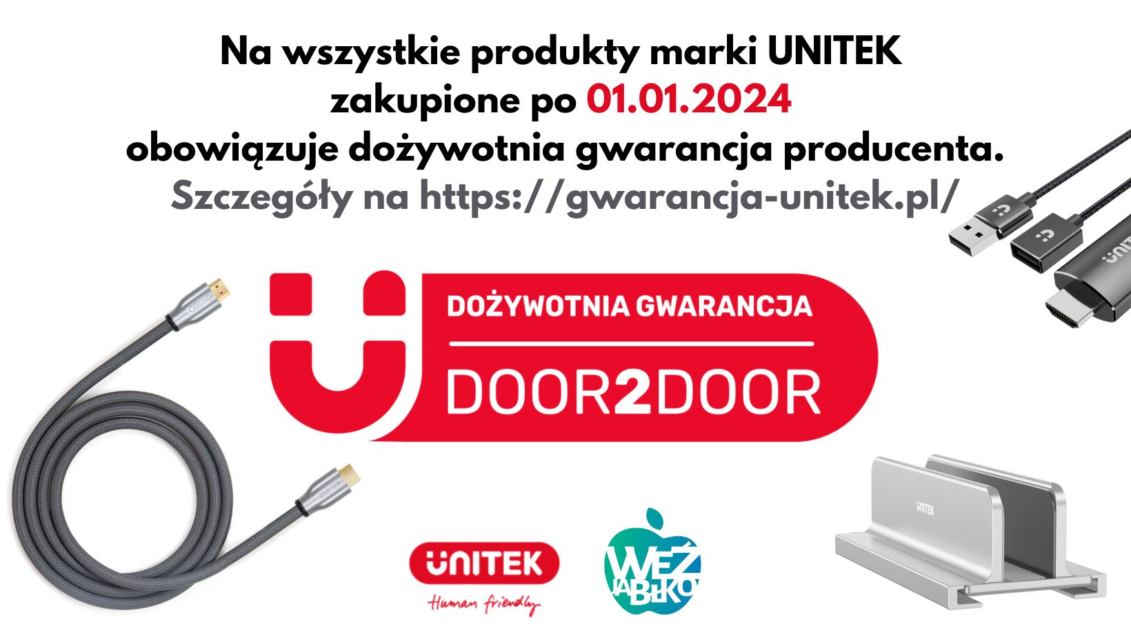 UNITEK - unikalna gwarancja producenta!